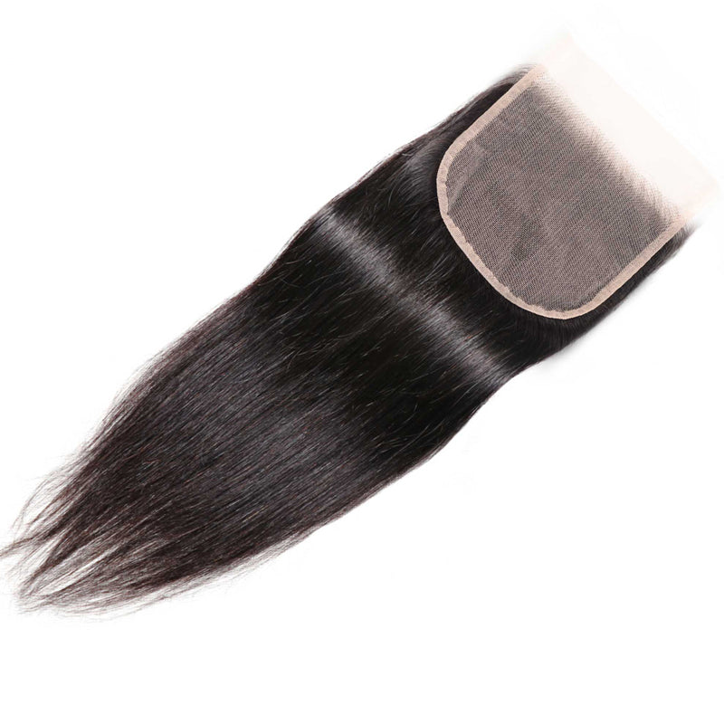 Sunber 1 Pc Straight 14-20 inch 100% Human Hair 5X5 HD Closure