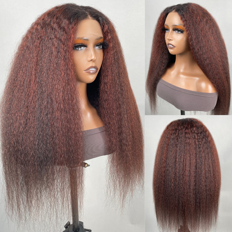 Sunber Kinky Straight Lace Wig