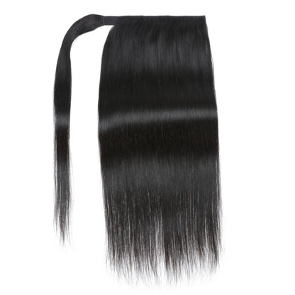 Sunber Straight Wrap Around Ponytail Hair Extension Human Hair