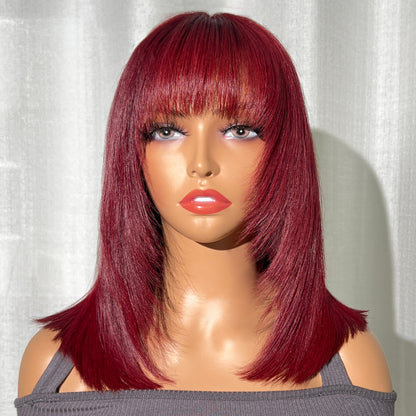 sunber human hair wigs colorful