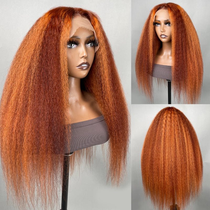 Sunber kinky straight hair wigs