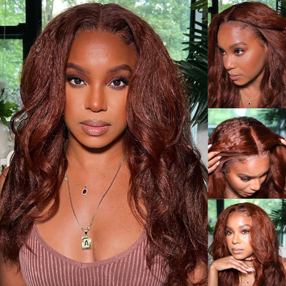 ark Auburn Copper Color Human Hair Wigs