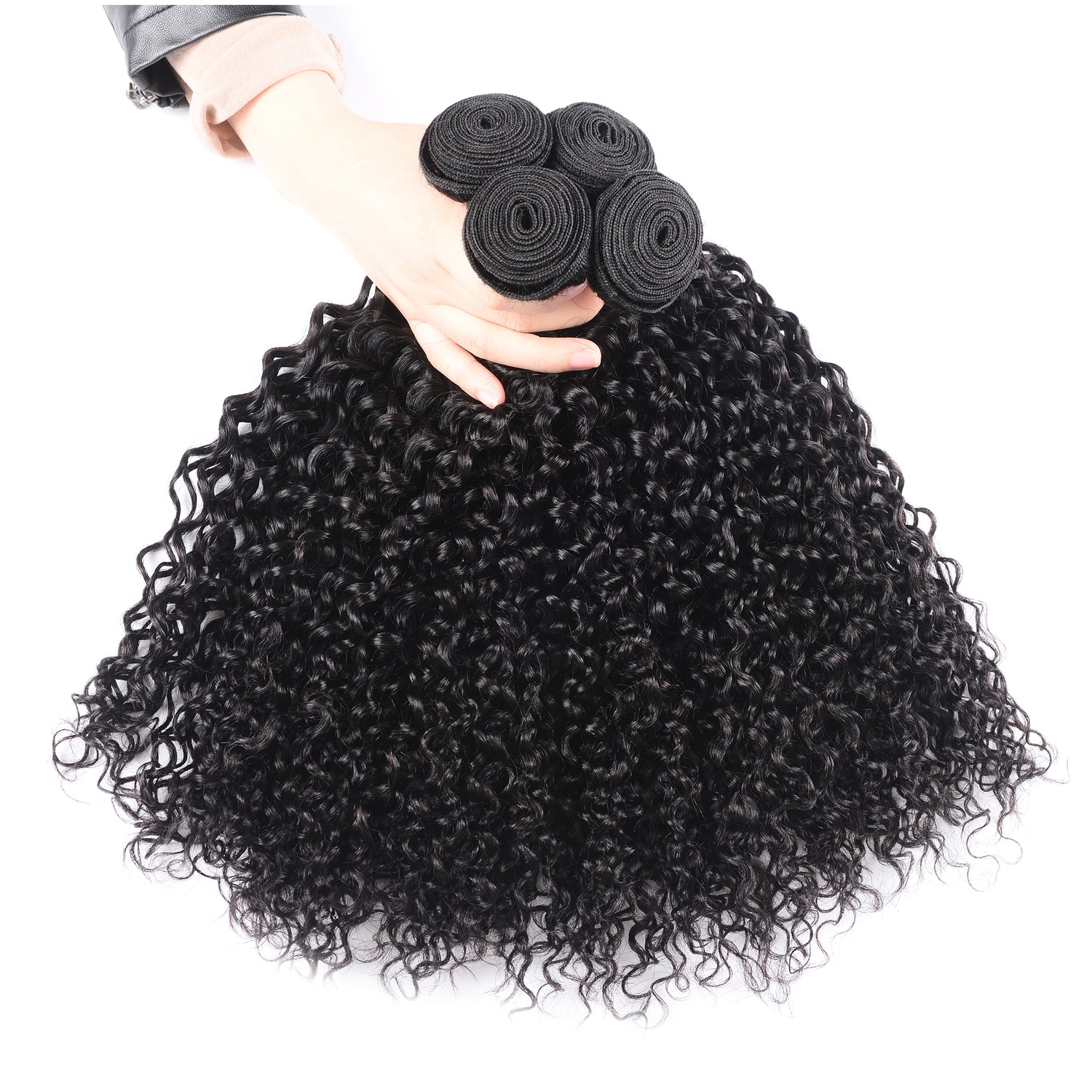 Sunber Hair 4 Bundles Malaysian Curly Hair Weaves New Remy Human Hair Bundles