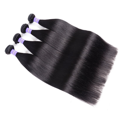 Sunber Hair Affordable Remy Human Hair Weaves Brazilian Straight Hair 4 Bundles Deal