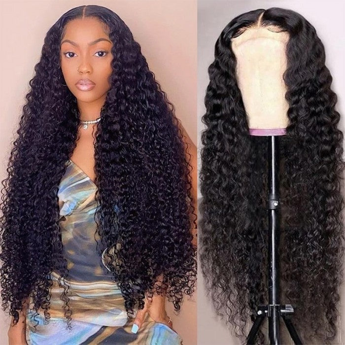 Sunber Deep Wave 250% Density 5*5 HD Lace Wig 13x4 Pre Everything Lace Front Black Human Hair Wigs