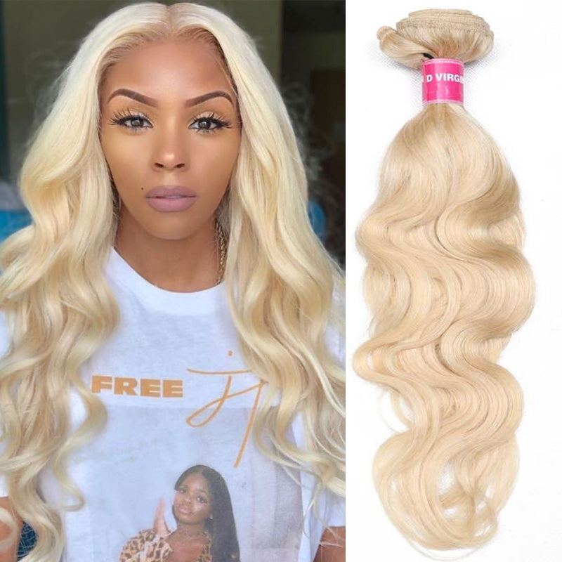 Sunber Hair 613 Blonde Virgin Human Hair Extension Body Wave Bundles 10-24 Inch 1PCS