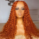 $100 OFF Sunber Orange Color Lace Part Wig For Black Women 150% Density