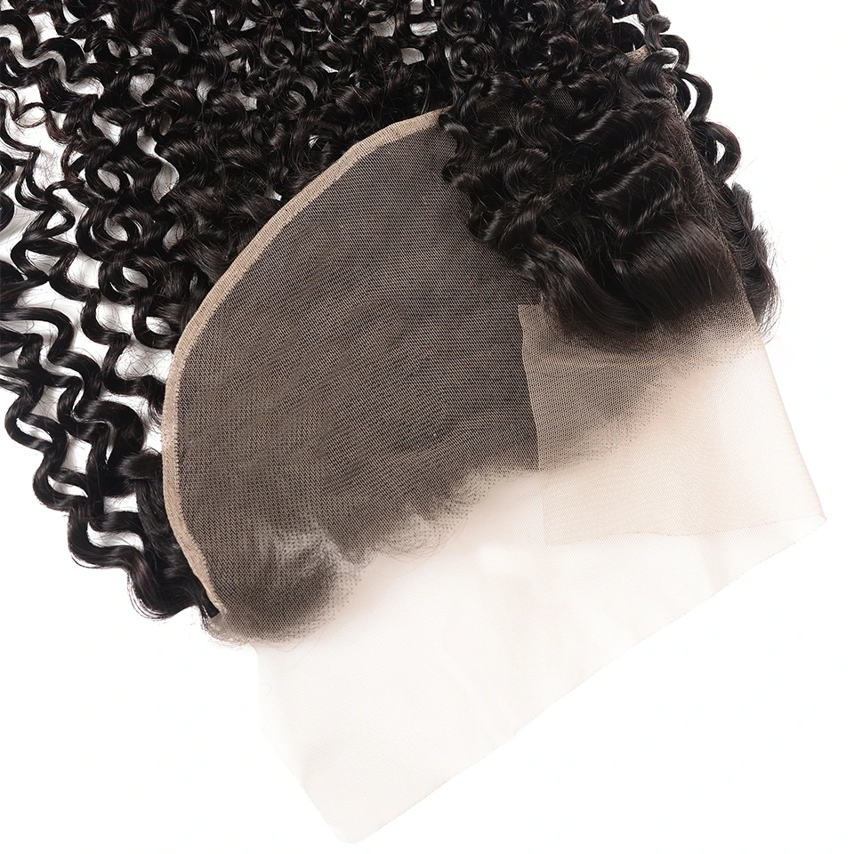 Sunber Hair Brazilian Human Curly Hair 13*6 Lace Closure Pre-Plucked With Baby Hair