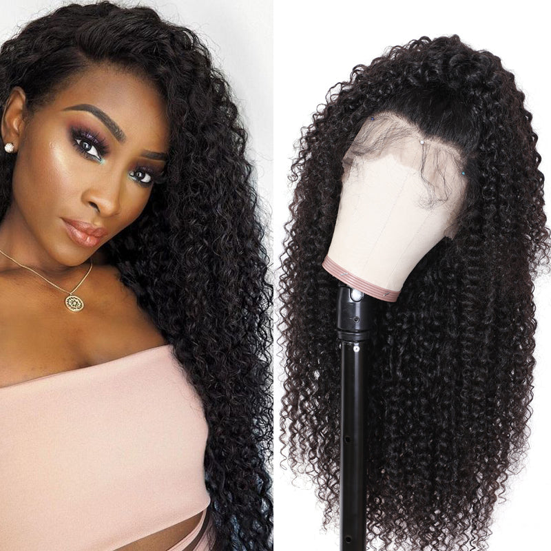 Sunber Deep Wave Skin Melt 13*6 Lace Front Wigs Jerry Curly  180% density For Women Flash Sale