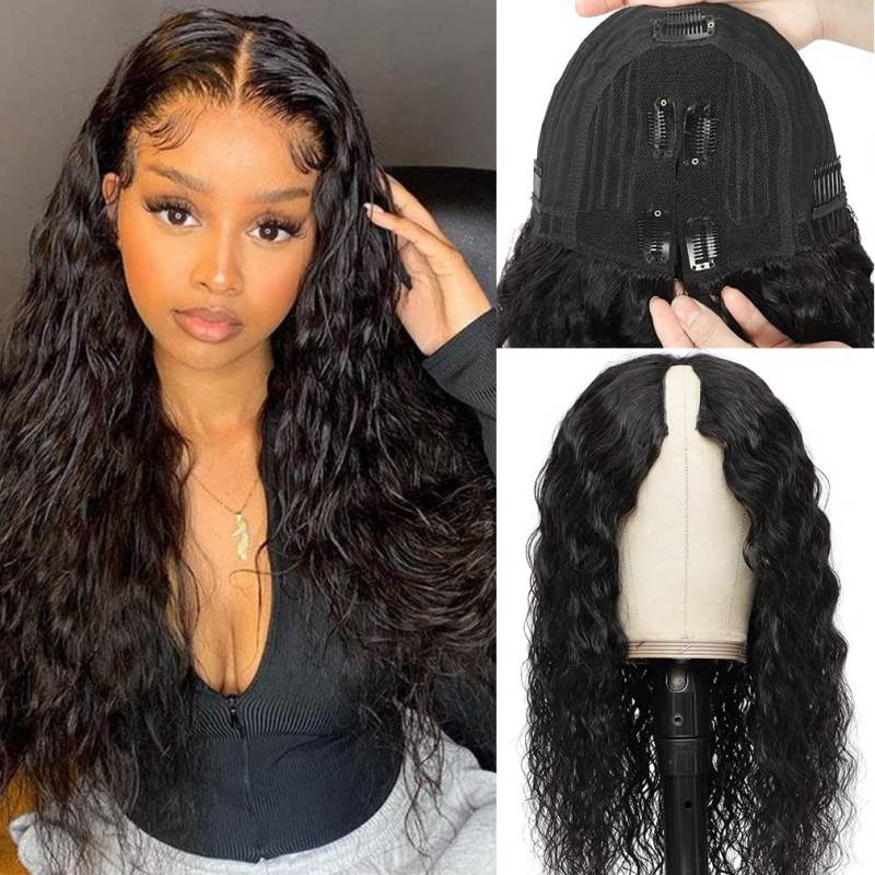 Clearance Sale Sunber V Part Wig Deep Wave No Leave Out Human Hair Wigs Beginner Friendly Flash Sale