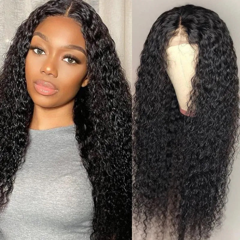 [24inch=$99]Sunber Jerry Curly 4X4 Lace Closure Human Hair Wigs New Customer Exclusive Flash Sale