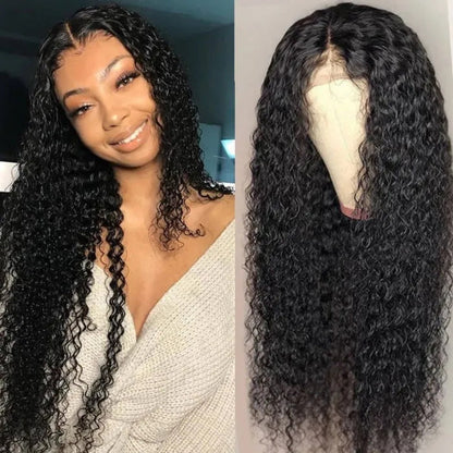 [24inch=$99]Sunber Jerry Curly 4X4 Lace Closure Human Hair Wigs New Customer Exclusive Flash Sale