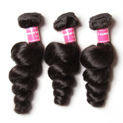 Peruvian Loose Wave Bundles 3pcs/lot- 100% 7A Virgin Hair Extensions - Sunberhair