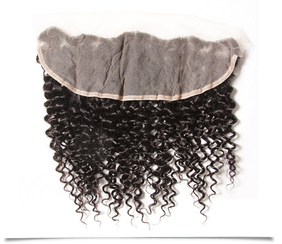 Peruvian Curly Virgin Hair 4 Bundles with Lace Frontal, Good Quality Virgin Peruvian Hair Weaves - Sunberhair