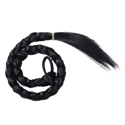 Sunber Hairstyling Accessories Black Braided Ponytail Synthetic Pony Braid