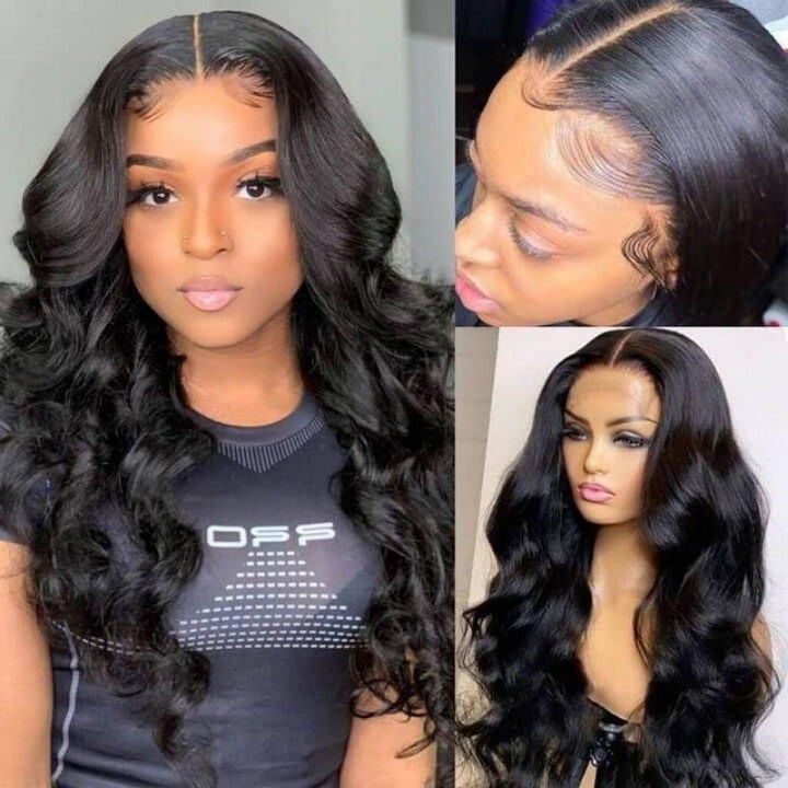 BOGO Sunber Body Wave 7*5 Pre Cut Lace/13×4 Pre Everything Lace Frontal Wigs Bye Bye Knots Human Hair Wigs