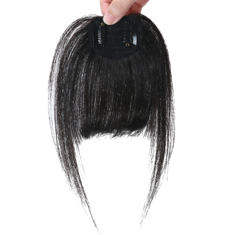 Sunber Straight Clip In Bangs Hair Extensions