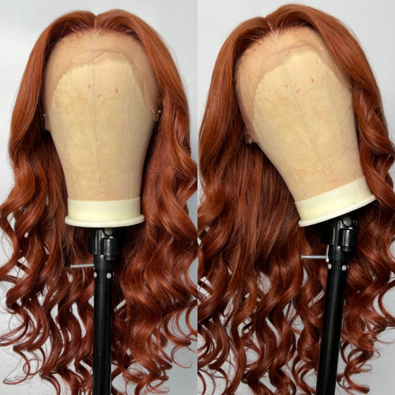 Sunber Copper Brown Body Wave 13x4 Lace Front Wigs  Pre-Plucked With Babyhair Huge Sale