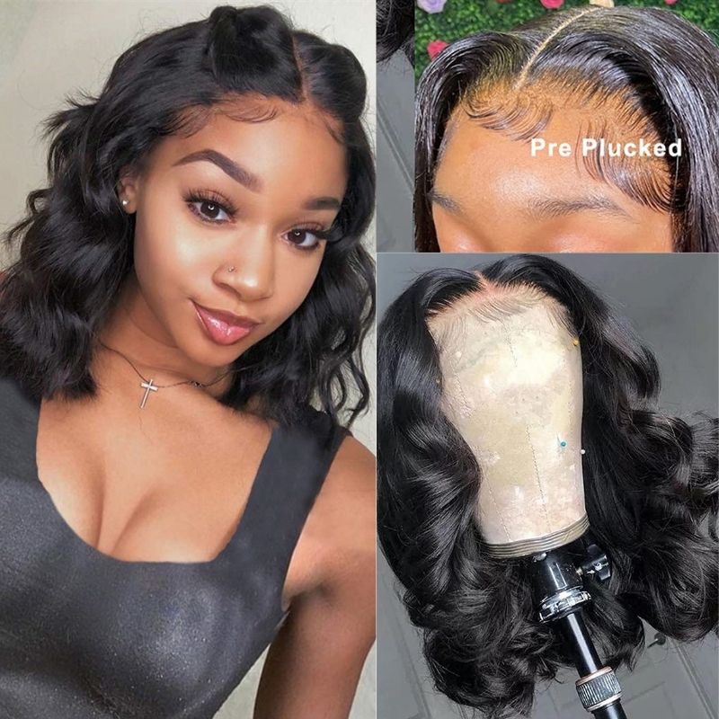 Flash Sale Sunber Affordable Short Bob Wig 13*5 T Part Lace Front Human Hair Wigs