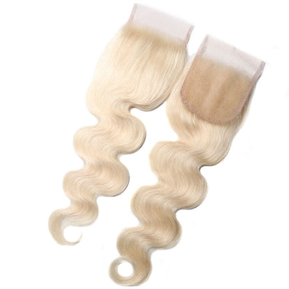 Sunber 1 Pc  Human Hair 4*4 Lace Closure 613 Color Body Wave Human Hair Closure