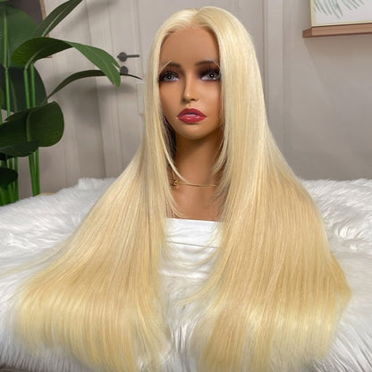 Sunber Layered Haircut 613 Blonde 13x4 Lace Front Wig Silky Straight Human Hair Wig