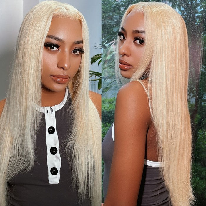 Sunber Layered Haircut 613 Blonde 13x4 Lace Front Wig Silky Straight Human Hair Wig