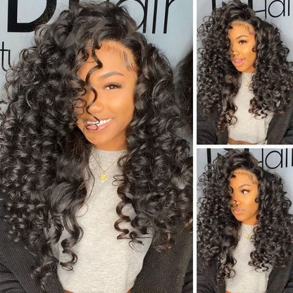 Sunber $100 Off Funmi Curl 13x4 Lace Front Human Hair Wigs With Baby Hair