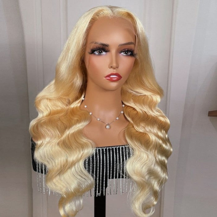 Sunber Hair Pre Plucked Body Wave 613 Blonde 100% Human Hair Wig