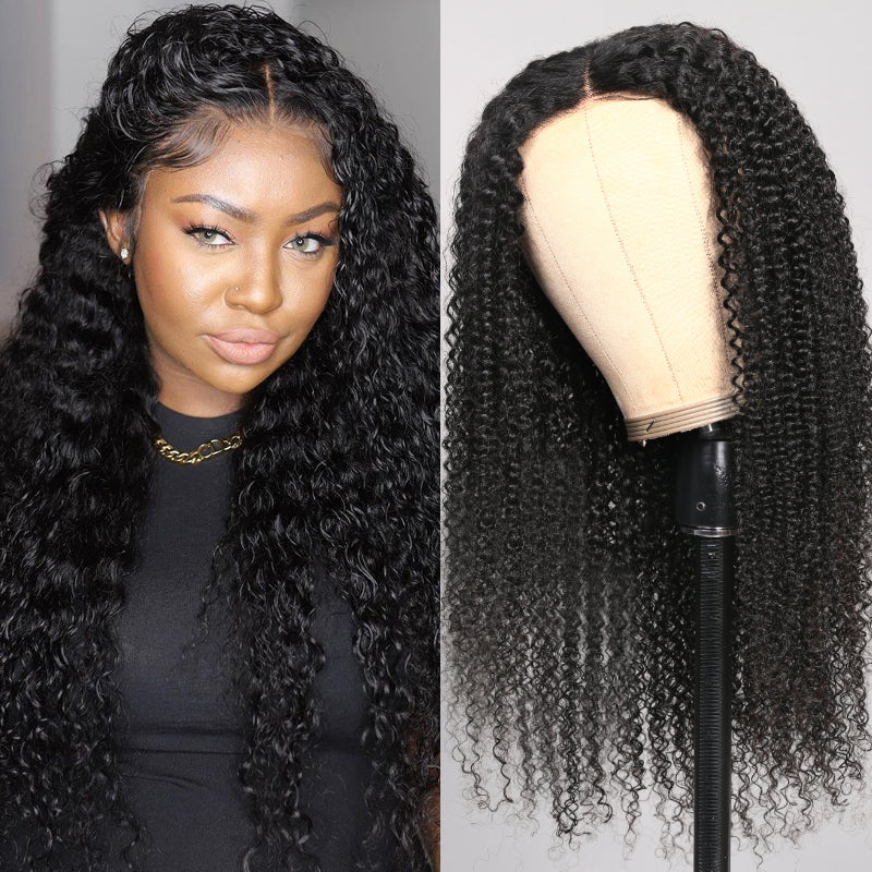 BOGO Sunber Easy To Wear Kinky Curly 7x5 Pre-Cut Lace Wigs 13x4 Pre Everything Frontal Wig Beginner Friendly