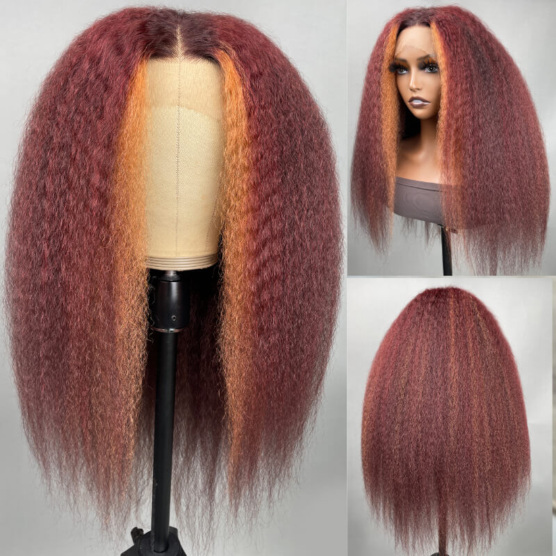 Sunber Kinky Straight Lace Wig