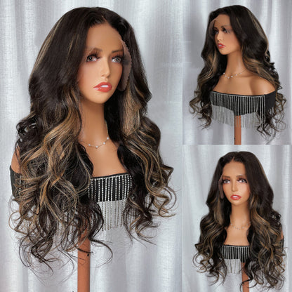 Extra 70% Off Sunber 7×5 Bye Bye Knots Chocolate Brown With Blonde Highlights Pre-Cut Lace Body Wave Wig