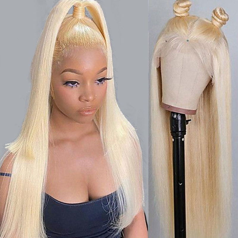 Sunber 613 Blonde Bone Straight Bob Invisible Lace Closure Wigs 180% Density Flash Sale