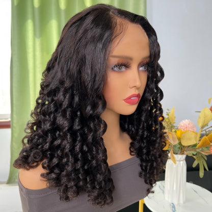 Sunber $100 Off Funmi Curl 13x4 Lace Front Human Hair Wigs With Baby Hair