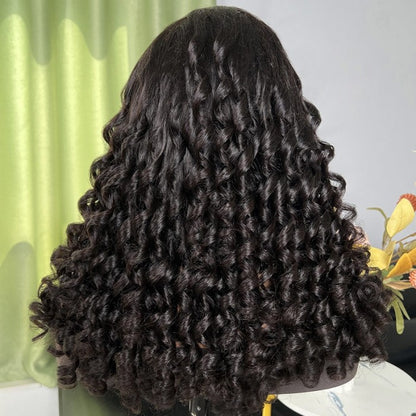 Sunber $100 Off Funmi Curl 13x4 Lace Front Human Hair Wigs With Baby Hair