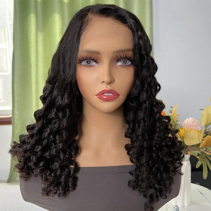 Sunber $100 Off Funmi Curl 13x4 Lace Front Human Hair Wigs With Baby Hair