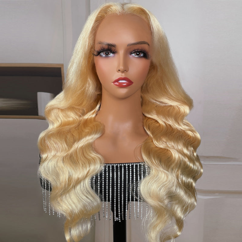 Sunber 613 Blonde Body Wave 5x5 HD Lace Closure Wig With 180% Density Human Hair