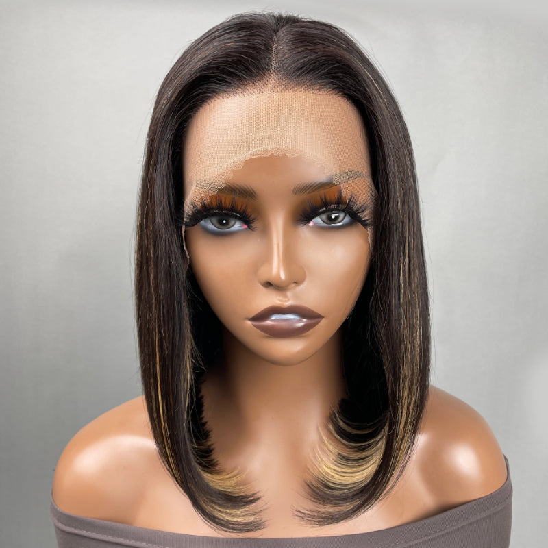 sunber 10-12inch short lace bob wig