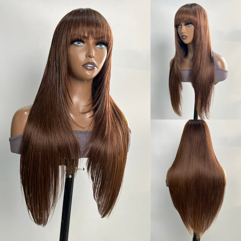 Sunber Medium Brown Wig