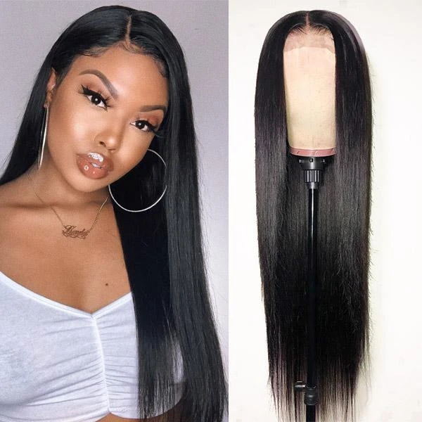 Sunber 13x4 Lace Front Wigs Straight Hair Wig Pre-Plucked Hairline 150% Density Human Hair Wig Fast Wig Shipment